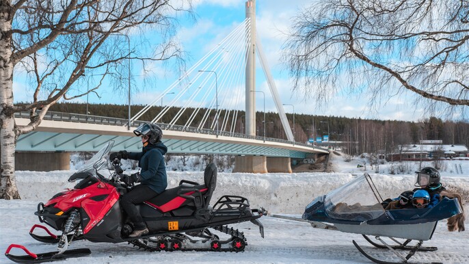 Family Fun with Snowmobiles