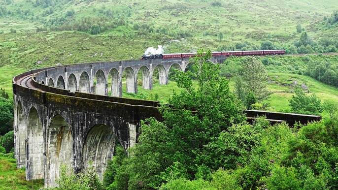 From East Lothian: Glenfinnan Viaduct, Glencoe & Fort William