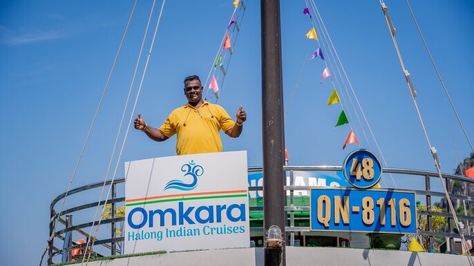 Omkara Halong Indian Cruise from Hanoi with Afternoon Masala Chai