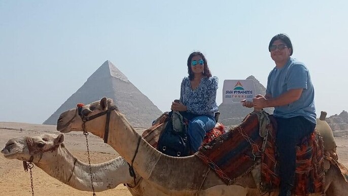 Sunset Camel Ride at the Pyramids, Sound & Light Show & Great Pyramid inn Dinner