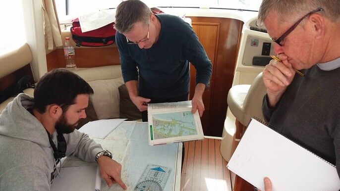 RYA Yachtmaster theory in the classroom