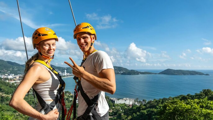 Phuket : Zipline+ATV By Erawan Patong Seaview Zipline