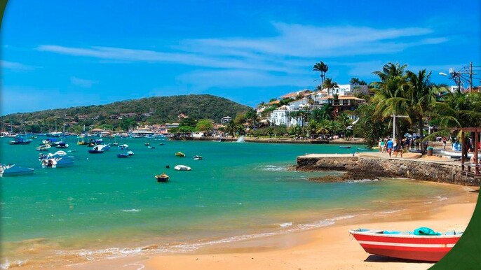 Vem conhecer Búzios, tour de bate e volta, saindo do Rio
