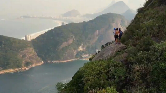Escalanda no Costão do Pão de Açúcar