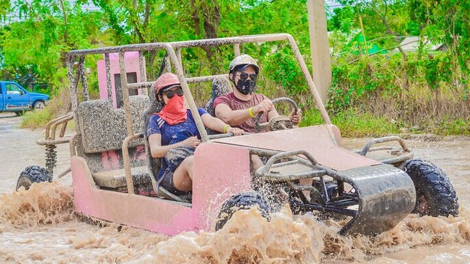 Punta Cana adventure to the cenote and Macau beach by buggy