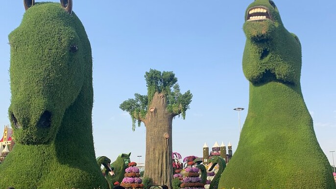 Miracle Garden Global Village with Transportation from Fujairah