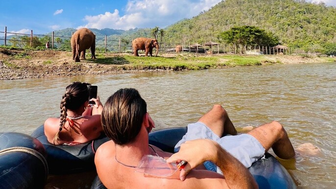 Chiang Mai Half-Day Adventure: River Tubing & Waterfall