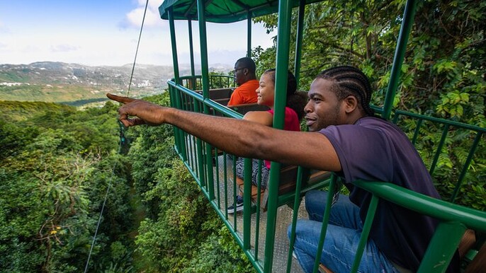 St Lucia Ultimate 3: Aerial Tram, Zipline and Hiking at Rainforest Adventures