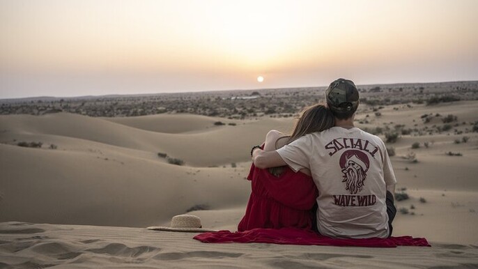 Romantic night in the Desert