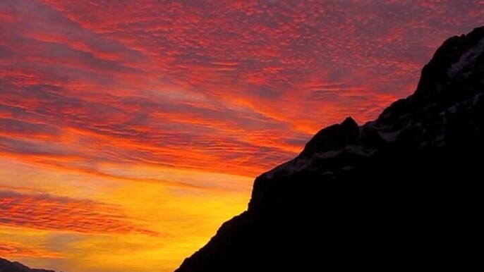 Sunset Cajón del Maipo and Yeso Reservoir