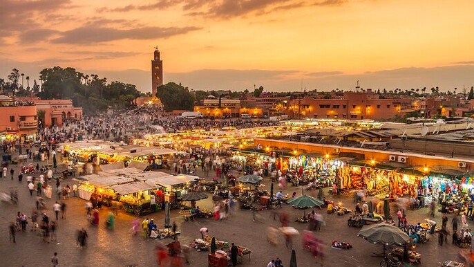Walking Tour in Marrakech Medina by Night