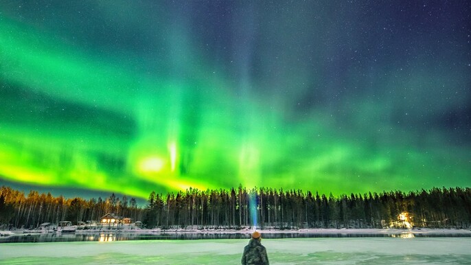 Vuokatti: Northern Lights Excursion