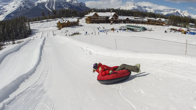 Lake Louise Ski Resort Snow Tubing + Johnston Canyon (Lunch Included)