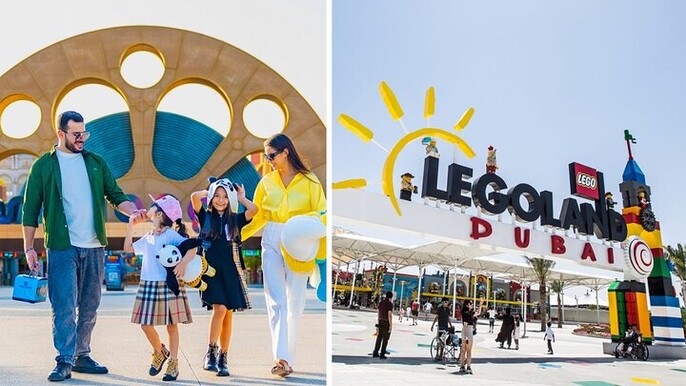 Dubai Parks & Resort MOTIONGATE, LEGOLAND, and Real Madrid" Combo