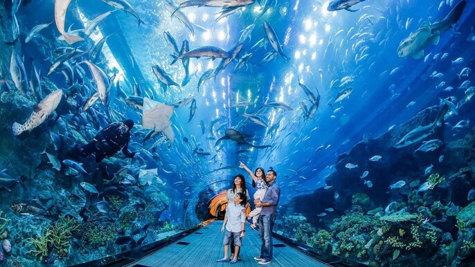 At the Top, Burj Khalifa + Dubai Aquarium