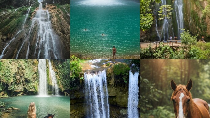 El Limón Waterfall Adventure / Scenic Horseback & Guided Hike, Dominican Republic