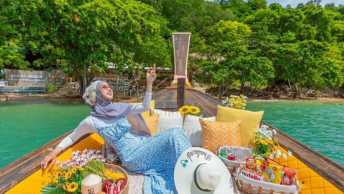 Relaxing at ZCOCO Private Beach by Longtail Boat from Phuket