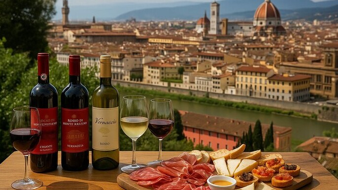 Wine Tasting on the Florentine Hills with Transfer Green