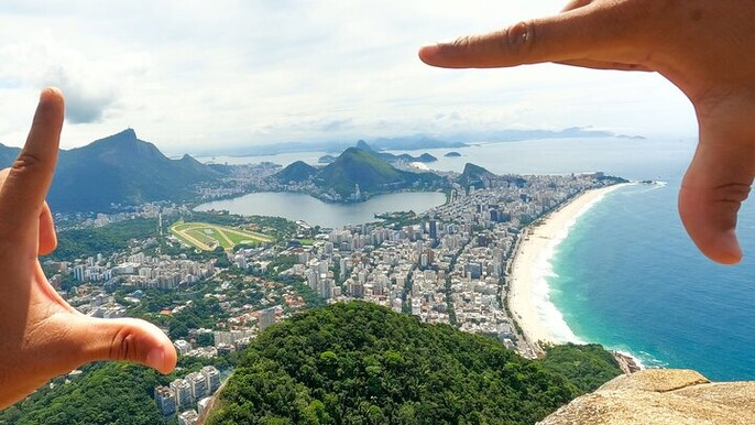 Morro Two Brothers Trail, during the day and sunset in Vidigal