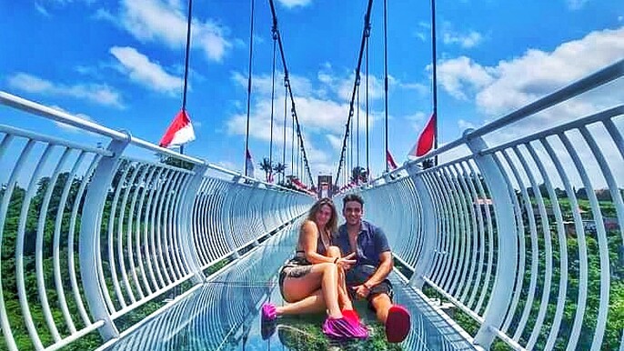 Glass Bridge and Waterfalls