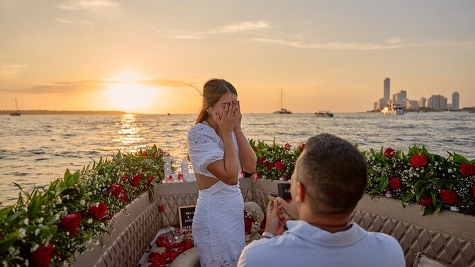 Romantic Date Night in the Bay of Cartagena