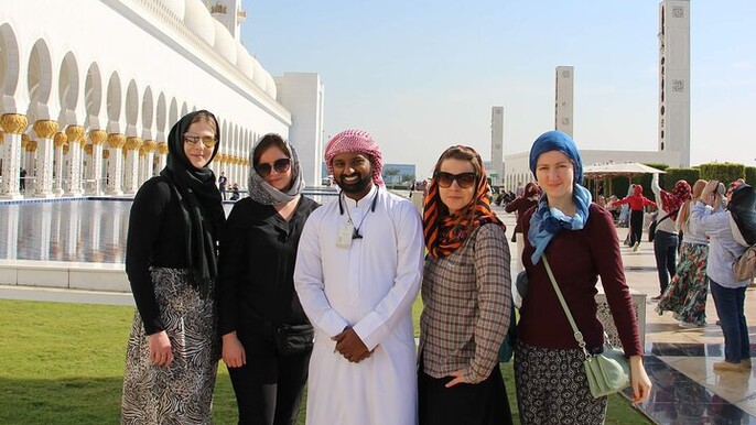 Abu Dhabi City Tour Grand Mosque from Ras al Khaimah