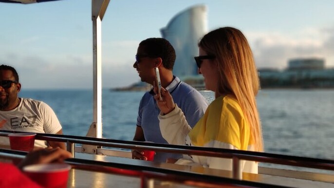 Barcelona City Views Catamaran Cruise Tour with Music