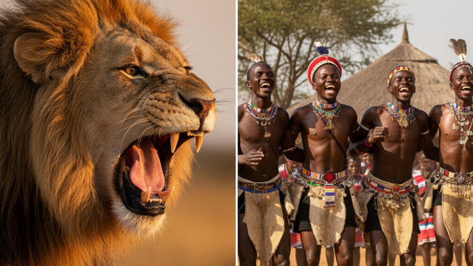 Lion Safari and Cultural Village Experience from Johannesburg