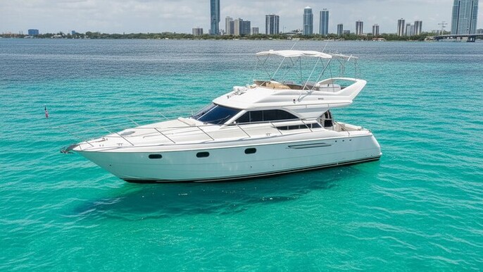 55ft + FREE HOUR Miami Yacht Rental 3 to 6 Hours 13 People