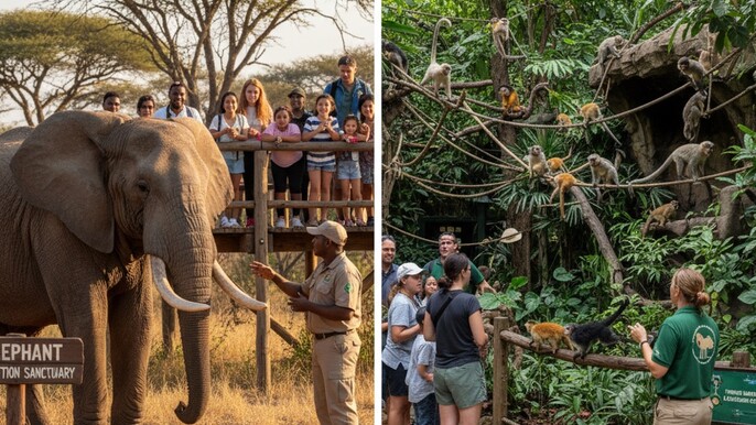 Elephant & Monkey Sanctuary Tour: Hartbeesport Dam