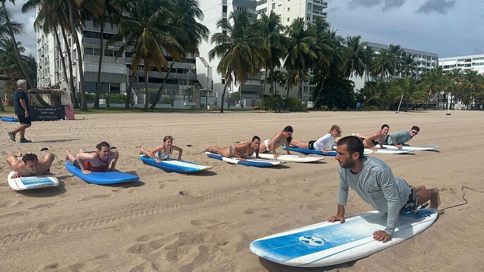 Beginner Surf Lesson on the Shores of Barbados
