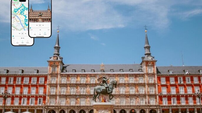 Madrid Old Town Self Guided Tour with Mobile App