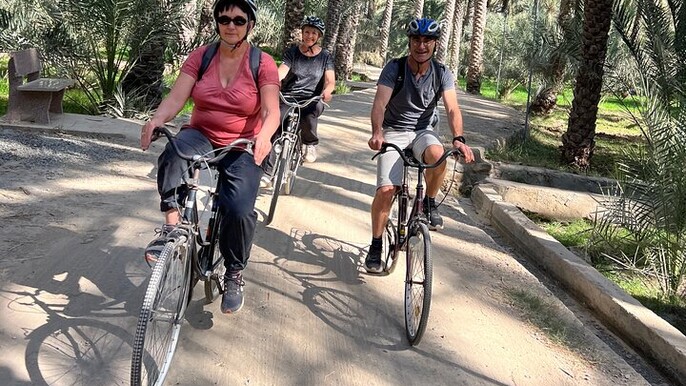 Cycling Farms Trail to Al Hamra Old Town