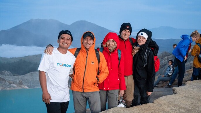 From Yogyakarta: Tumpak Sewu Bromo and Ijen with Bali Drop-off