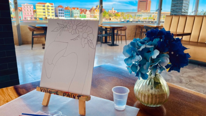 Sunset Sip & Paint Overlooking Curaçao’s Iconic Skyline