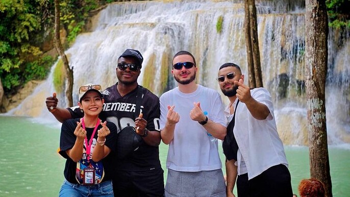 From Bangkok: Kanchanaburi, River Kwai and Erawan Waterfall Tour