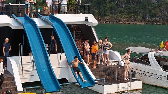 Catamaran Day Cruise to Halong and Lan Ha Bay