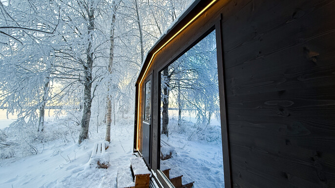 Private Sauna Experience in the Heart of Arctic Nature in Rovaniemi