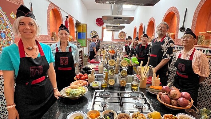 Fez Cooking Class at Palais bab sahra with Market Visit