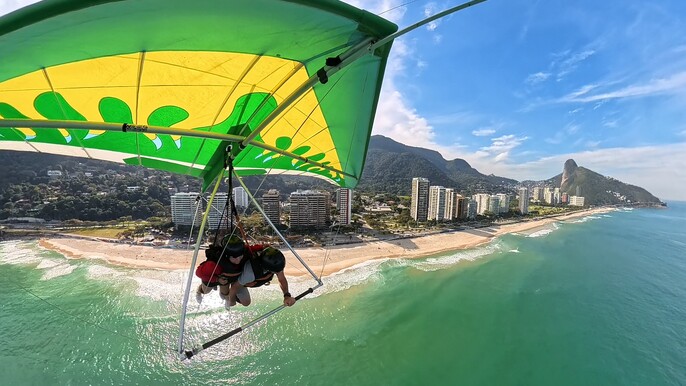 Rio Hang Gliding Experience with 360 camera
