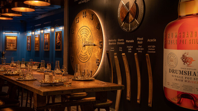 Irish Drumshanbo Distillery Gin & Whiskey tour & tasting. Hidden Heartlands. Guided