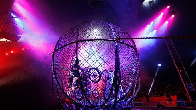Phuket Circus – Wheel of Death Signature Stunning Acrobatics Show
