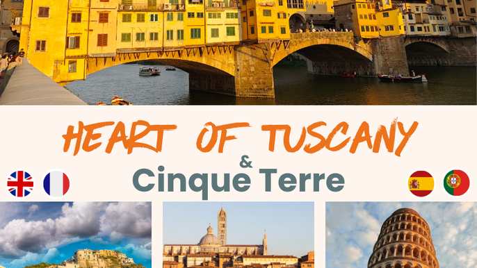 Florence: The Hearth of Tuscany & Cinque Terre Independent Tour with Shared Excursions 2026 - 8days/7nights