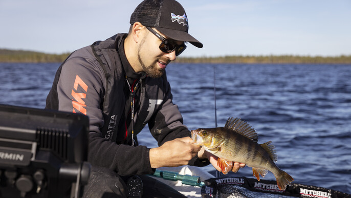 Fishing day on a private wilderness lake