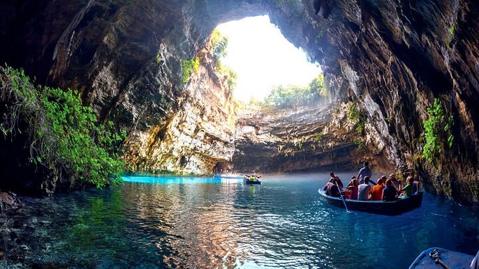 Drogarati Cave, Melissani Lake & Myrtos Beach with Local Delights