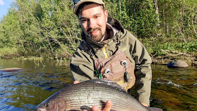 Fishing day on the local river