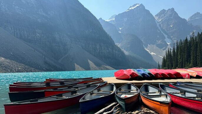 From Canmore: Yoho National Park, Emerald Lake, and Louise Lake