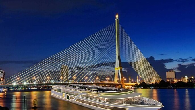 Noah Chao Phraya Sunset Cruise with Buffet in Bangkok