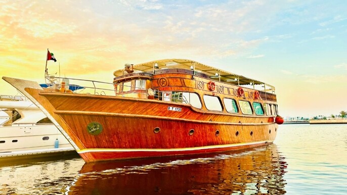 Dubai water canal cruise with dinner