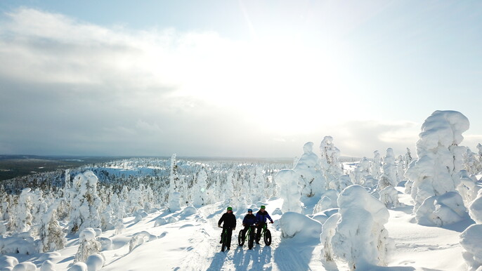 E-Fat bike tour in Levi